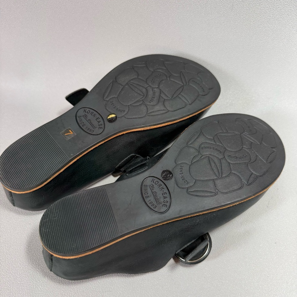 Kork-Ease Kori Black Leather Slip-On Clogs NWOT - Picture 6 of 11
